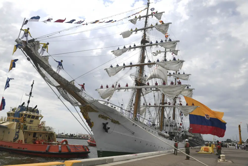Colombian Navy Ship ARC Gloria Arrives in US Naval Station Mayport, Florida