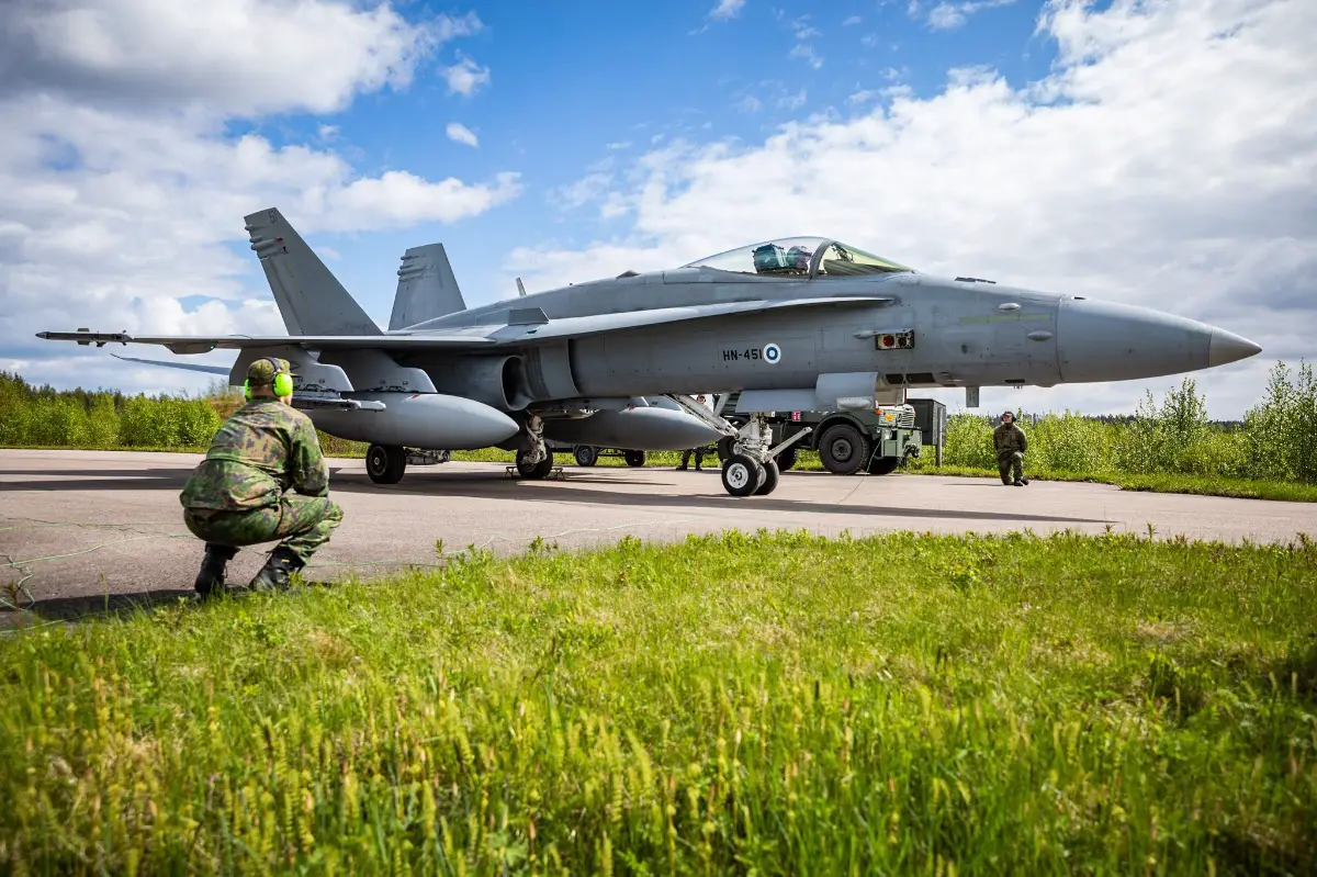 Finnish F-18s will be flying out of Lapland Air Command's Rovaniemi Air Base.