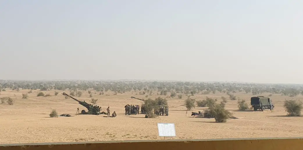 The Indian Army has for the first time test fired M982 Excalibur precision-guided, extended range artillery projectiles from M777 155 mm 39-caliber towed ultra light howitzer guns at the Pokhran test range in the Thar Desert region in northwestern India on December 9.
