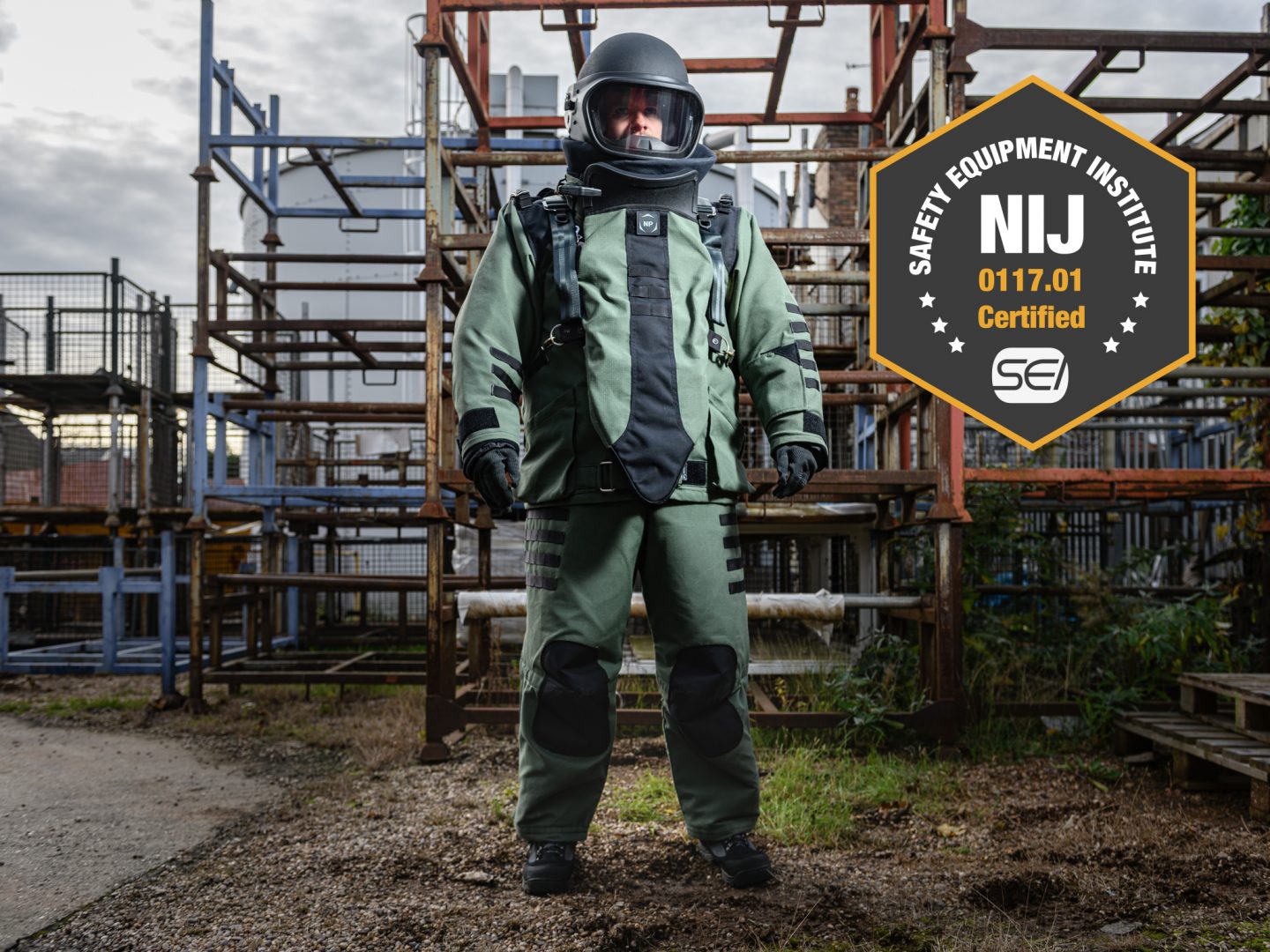 NP Aerospace Awarded NIJ Certification for New 4030 ELITE Bomb Suit