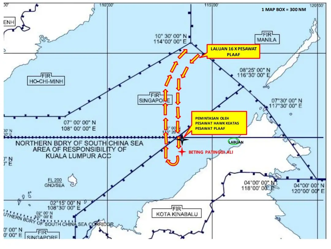 Royal Malaysian Air Force Intercepts 16 Chinese Military Aircrafts Over Malaysia