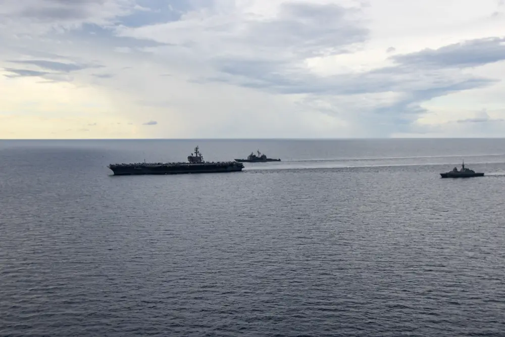 Ronald Reagan Carrier Strike Group Exercises with Republic of Singapore Navy