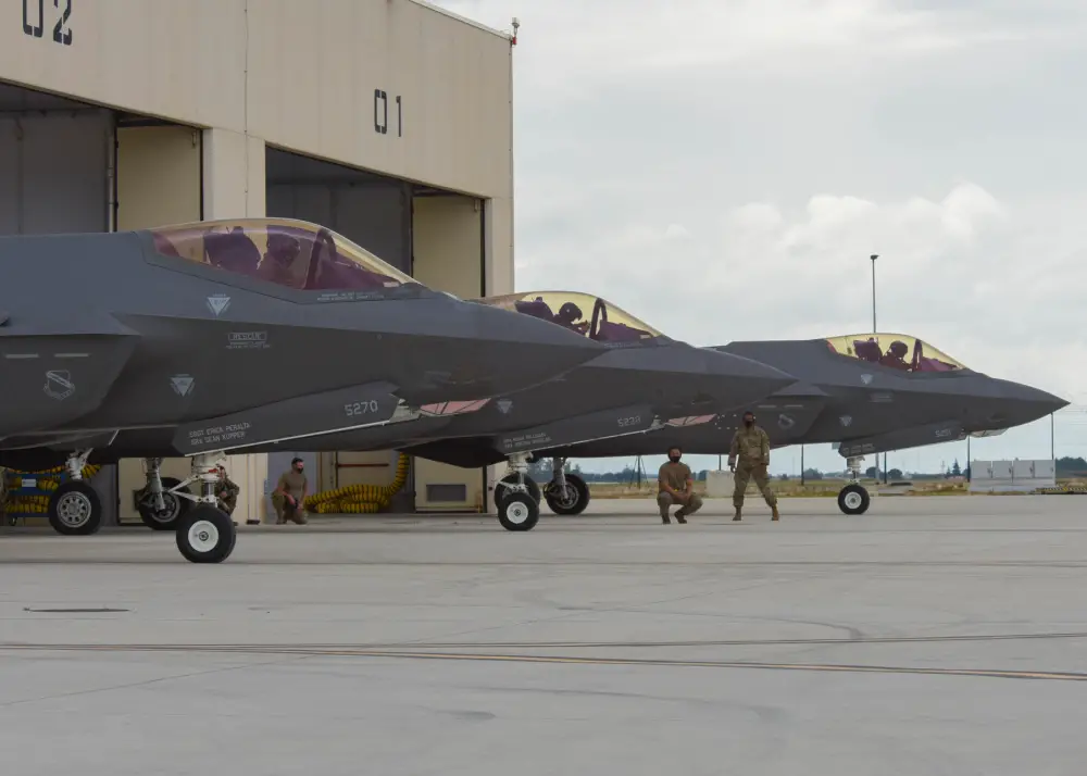 US Air Force F-35s Join Israeli Italian and UK Partners for Falcon Strike 21 Exercise