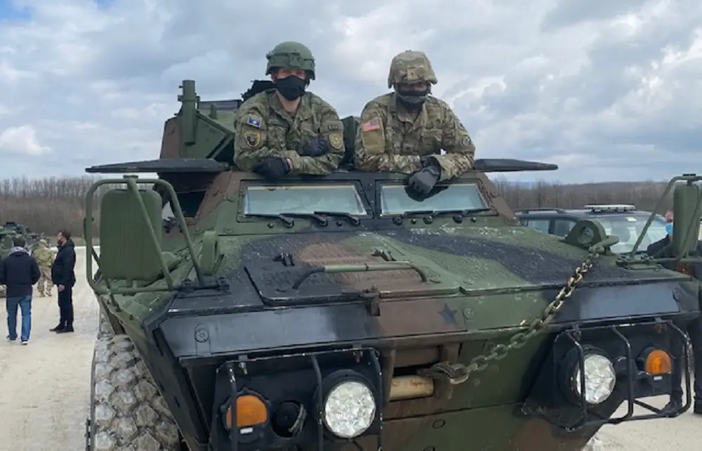 US Army provided driver's training and mechanics familiarization on the M1117 Armored Security Vehicle. 