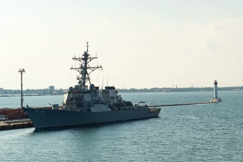 US Navy Arleigh Burke-class Guided-missile Destroyer USS Ross