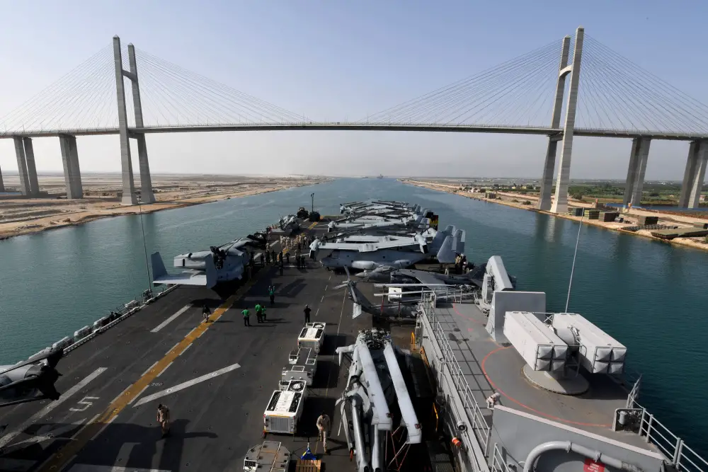 US Navy Iwo Jima Amphibious Ready Group (IWO ARG) Transit Suez Canal