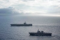 US Navy Ronald Reagan Carrier Strike Group Operates with Japan Maritime Self-Defense Force
