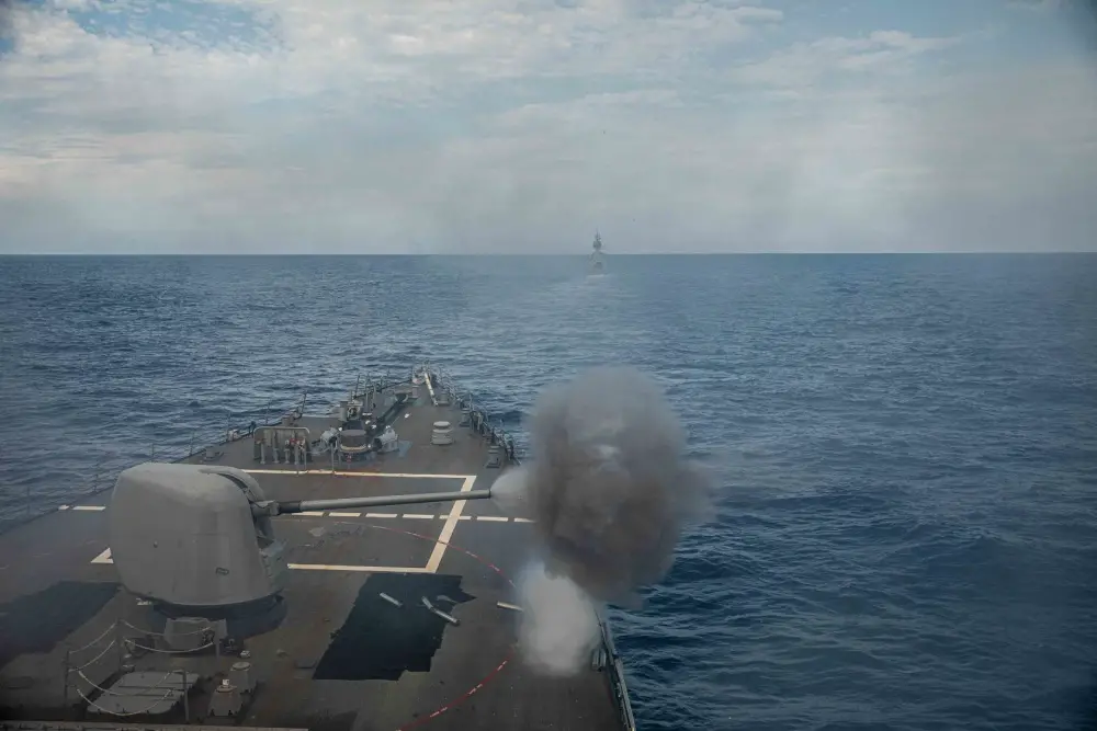 US Navy USS Curtis Wilbur Conducts Bilateral Operations with Royal Australian Navy HMAS Ballarat