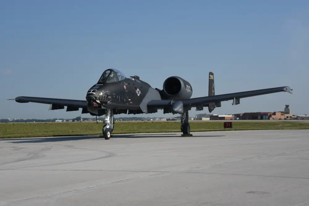 Air National Guard Paint Facility Completes Blacksnake Livery on US Air Force A-10 Thunderbolt II