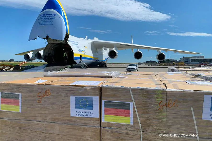 Antonov Airlines Carries Medical Supplies from Germany to Namibia Under NATO'S SALIS Programme