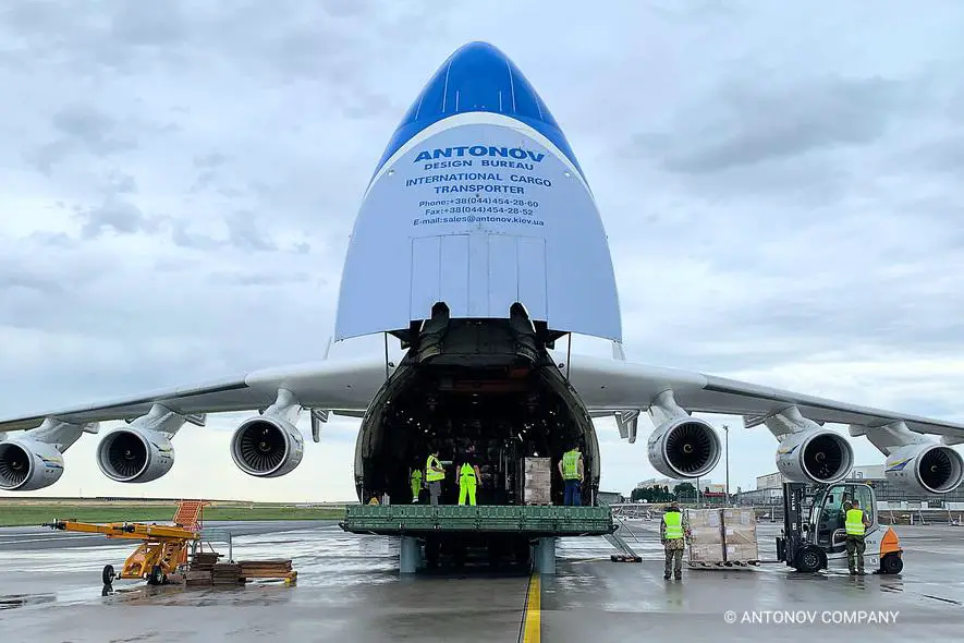 Antonov Airlines Carries Medical Supplies from Germany to Namibia Under NATOâ€™S SALIS Programme