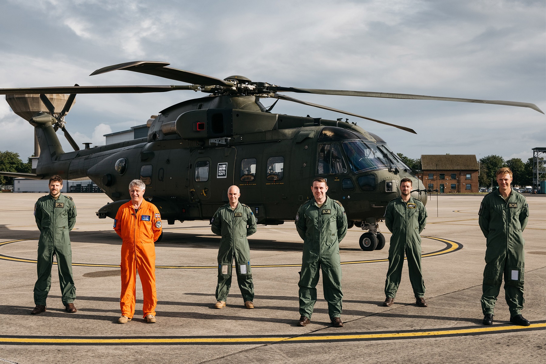 From left to right is: Lt Fred Durrant - CHF Maintenance Test Pilot (Merlin)