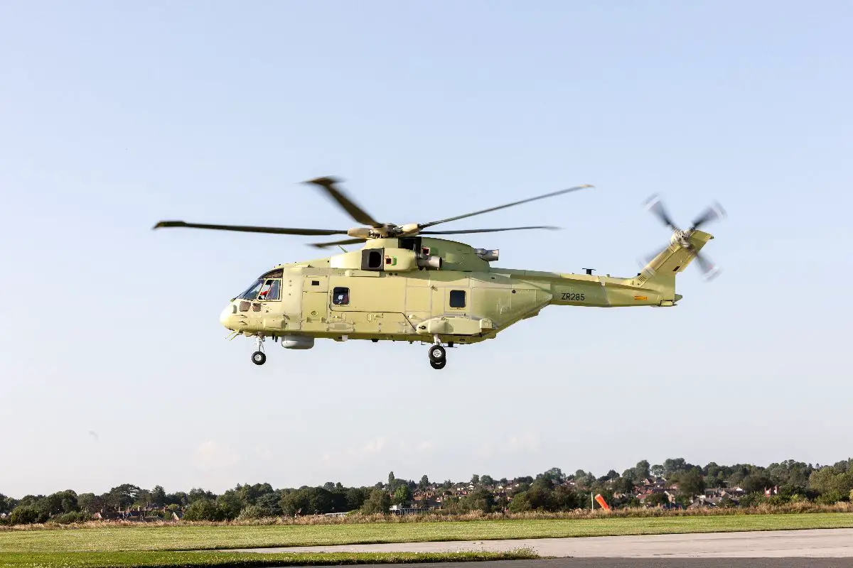 First Leonardo AW101 Medium-lift Helicopter for Polish Navy Makes Maiden Flight