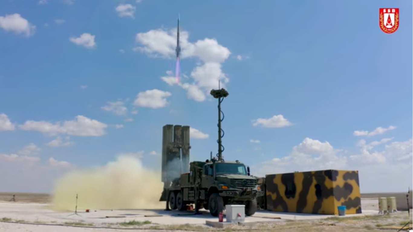 Turkeyâ€™s HÄ°SAR-O medium range air defense missile system successfully tested.