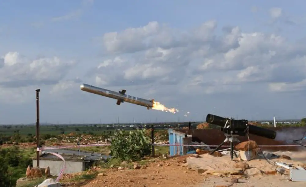 Indian's DRDO Successfully Flight Tested Indigenously Developed Man Portable Antitank Guided Missile (MPATGM)