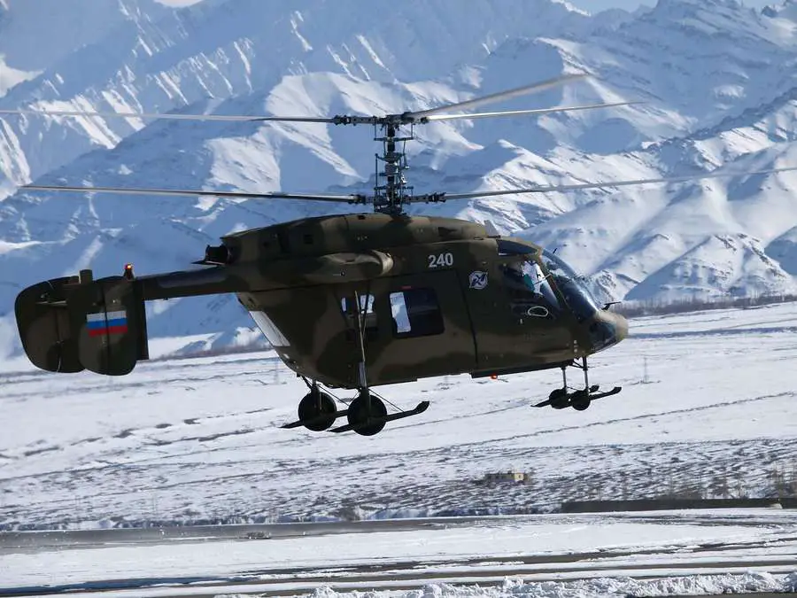 Military version of light multi-mission helicopter Ka-226T is designed for operation in hard-to-reach highland conditions