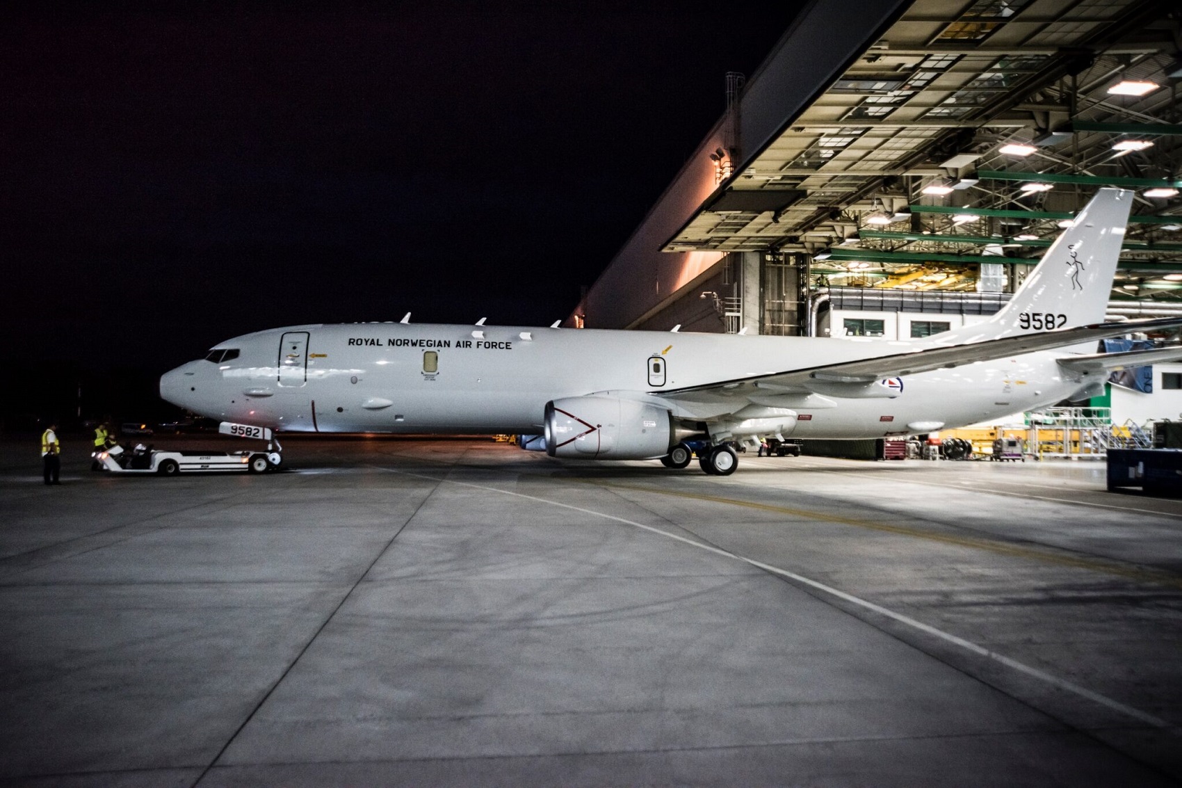 Norwegian Air Forceâ€™s First Boeing P-8A Poseidon Rolls Out of the Paint Shop