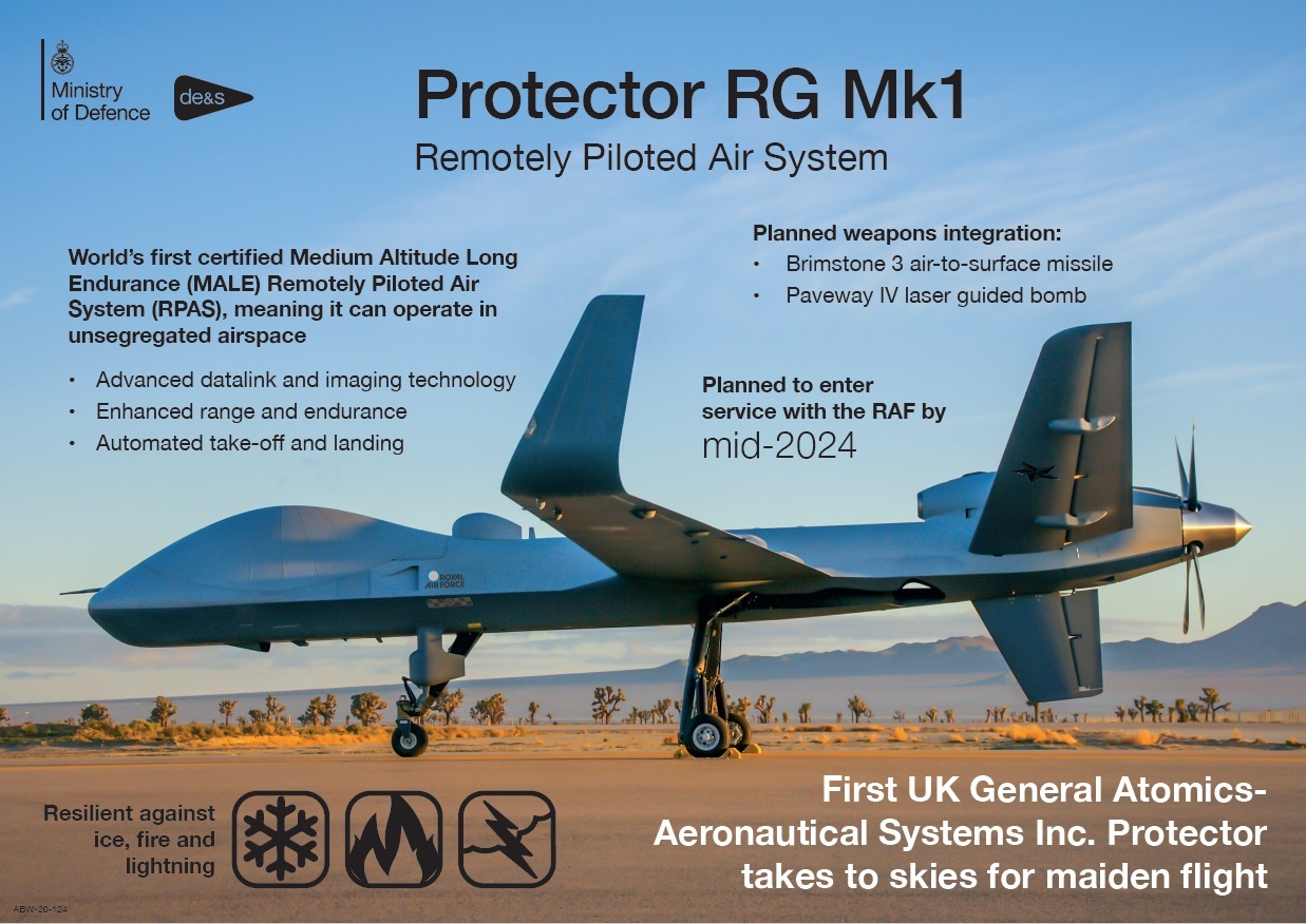 Royal Air Force Protector Remotely Piloted Aircraft System