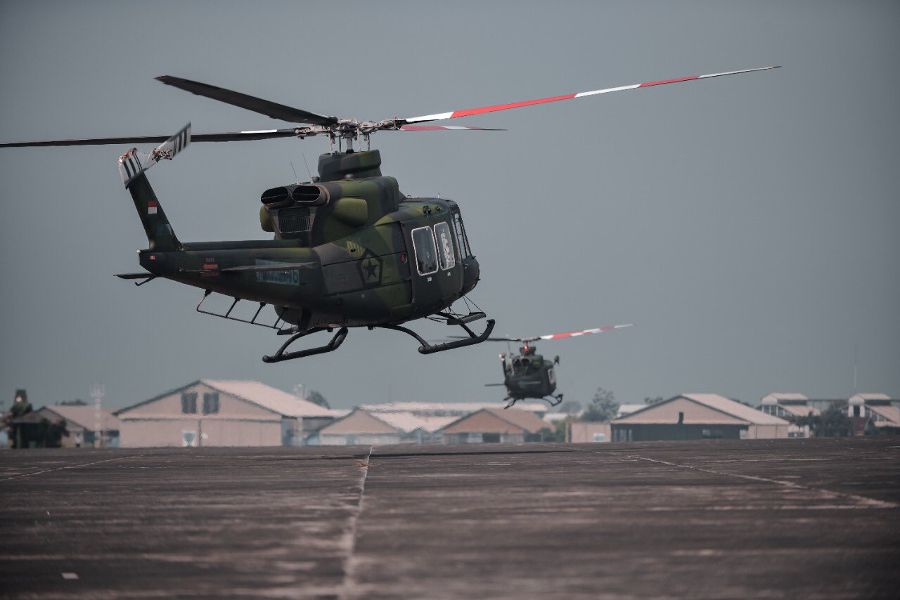 PTDI Delivers Two Bell 412EPI Multirole Medium Helicopters to Indonesian Army