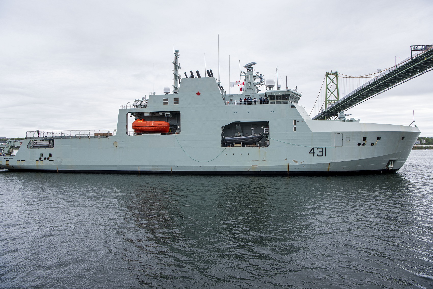 Royal Candian Navy Takes Delivery of Future HMCS Margaret Brooke Arctic and Offshore Patrol Ship