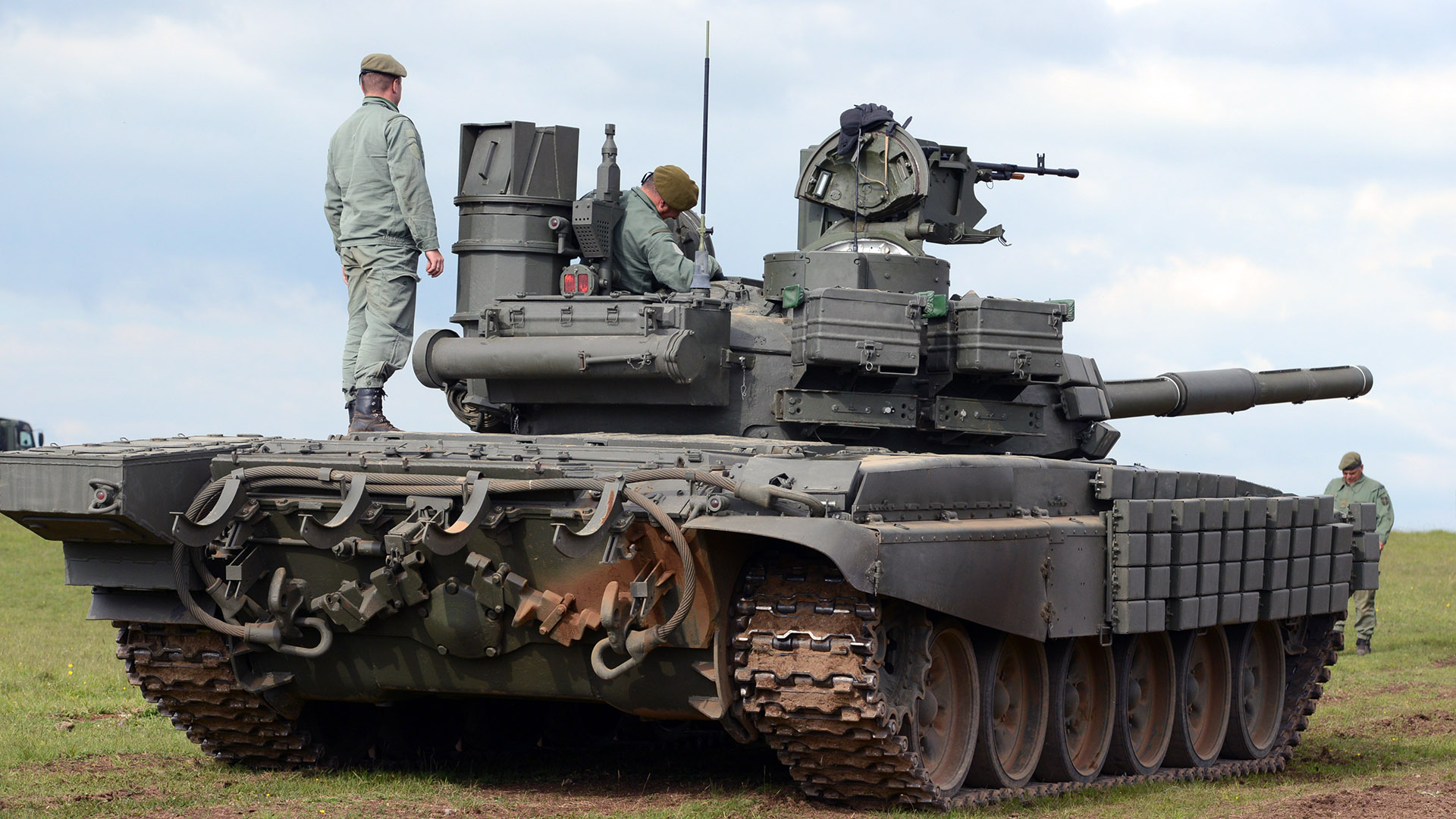 T-72MS main battle tank action at Lightning Strike 2021 exercise