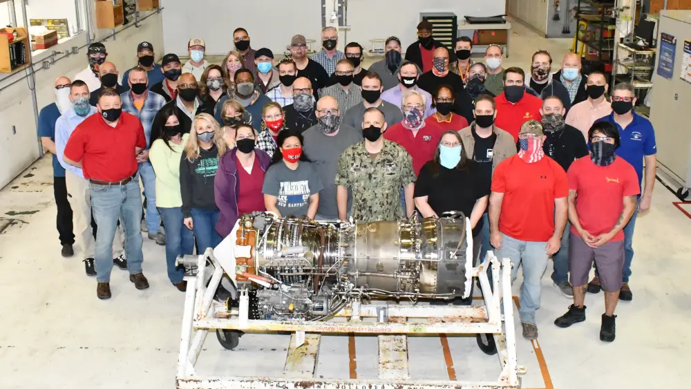 Naval Air Systems Command recognized the team for its exceptional efforts in lowering turnaround times for the T64 engine, which powers the CH-53 Super Stallion and MH-53 Sea Dragon, to 298 days from the negotiated turnaround time of 472 days.