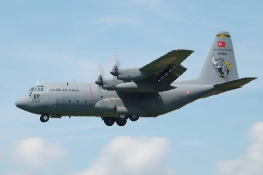 Turkish Air Force personnel and equipment was airlifted into Malbork Air Base, Poland, with a C-130 aircraft. 