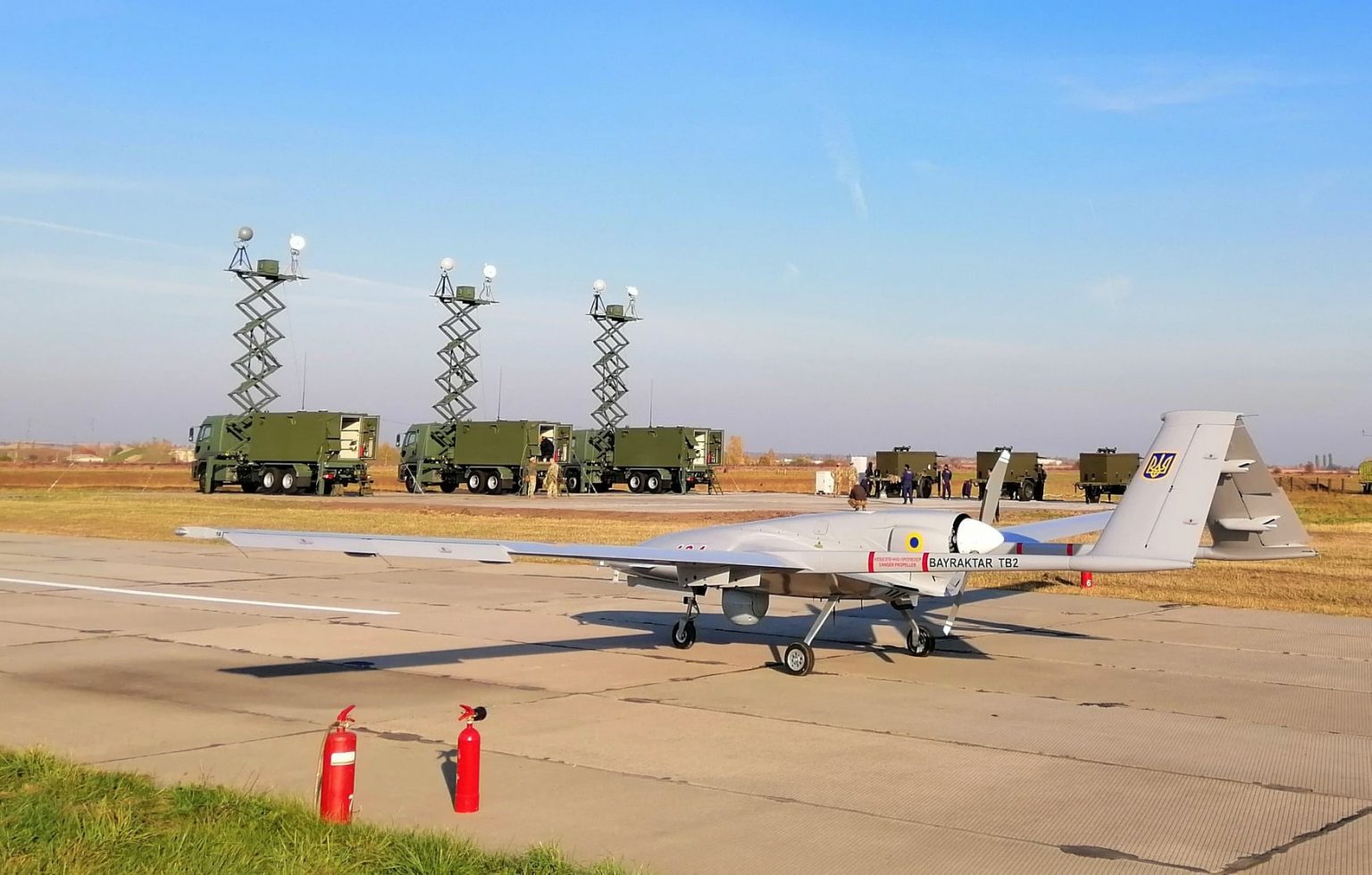 Ukrainian Navy Receives 1st Turkish Bayraktar TB2 Unmanned Combat Aerial Vehicle 