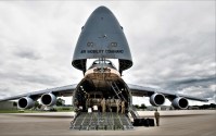 US Air Force C-5M Super Galaxy and C-17 Globemaster III Deliver Soldiers to Wisconsin During Emergency Deployment Readiness Exercise