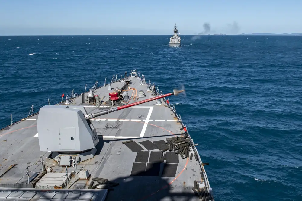 US Navy Arleigh Burke-class Destroyer USS Rafael Peralta Participates in Talisman Sabre 2021