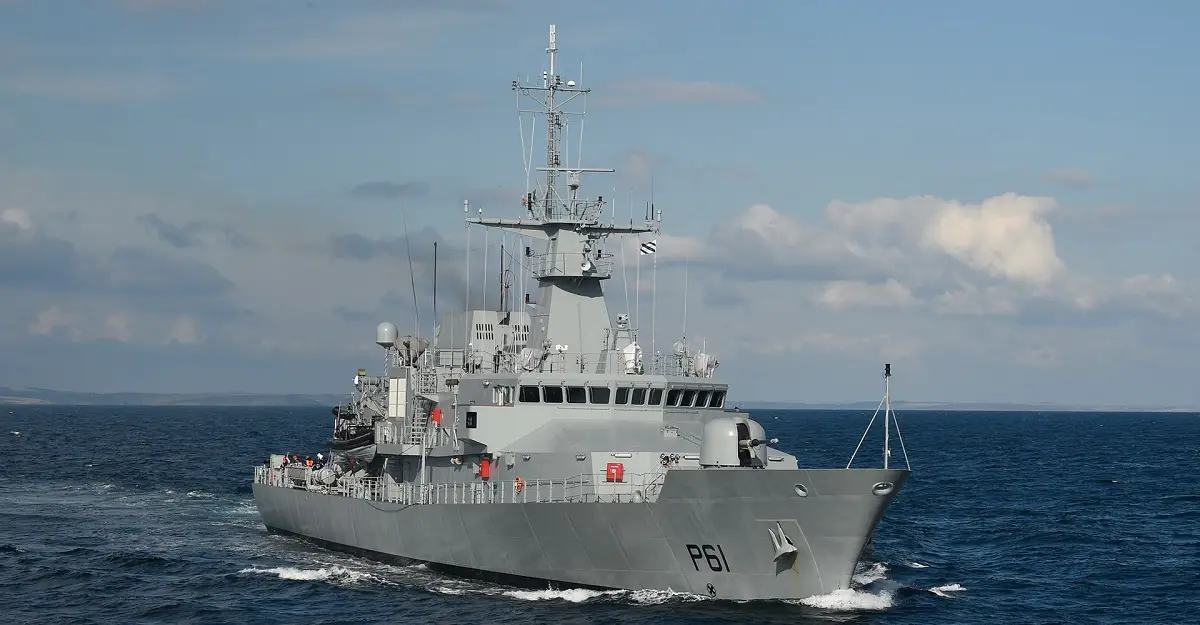 Irish Navy Samuel Beckett (P61)offshore patrol vessel