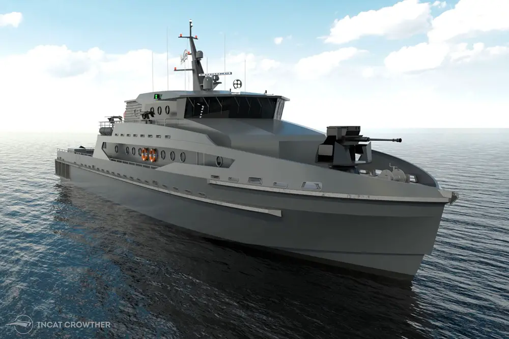 Incat Crowther 42m Monohull Patrol Vessel for Operation in Thailand