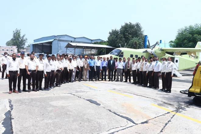 India's Hindustan Aeronautics Limited Conducts Ground Trials of Its  Hindustan-228 (VT-KNR) Aircraft