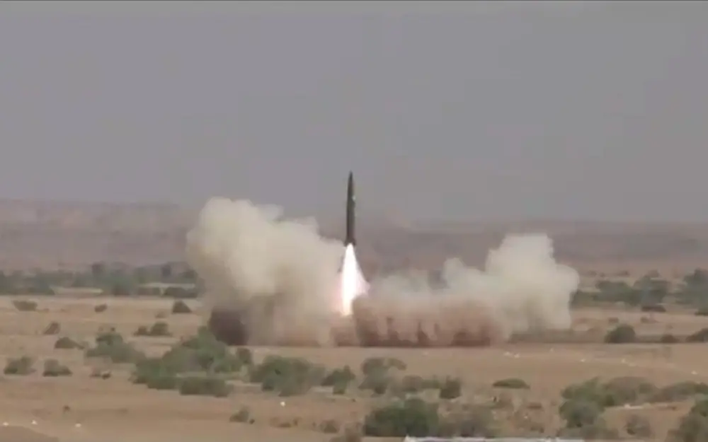 Pakistan Army Test Fires Ghaznavi Nuclear-capable Short Range Ballistic Missile (SRBM)