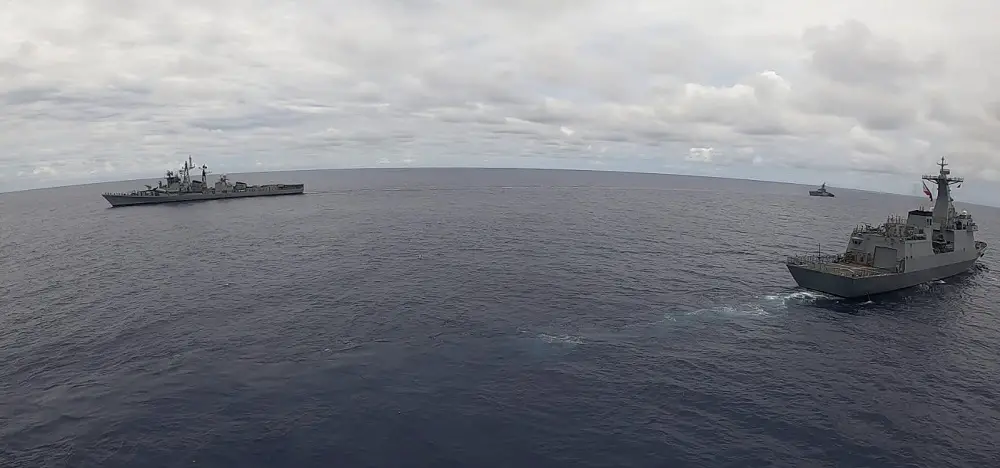 Philippine Navy and Indian Navy Ships Conduct Maritime Exercise in West Philippine Sea