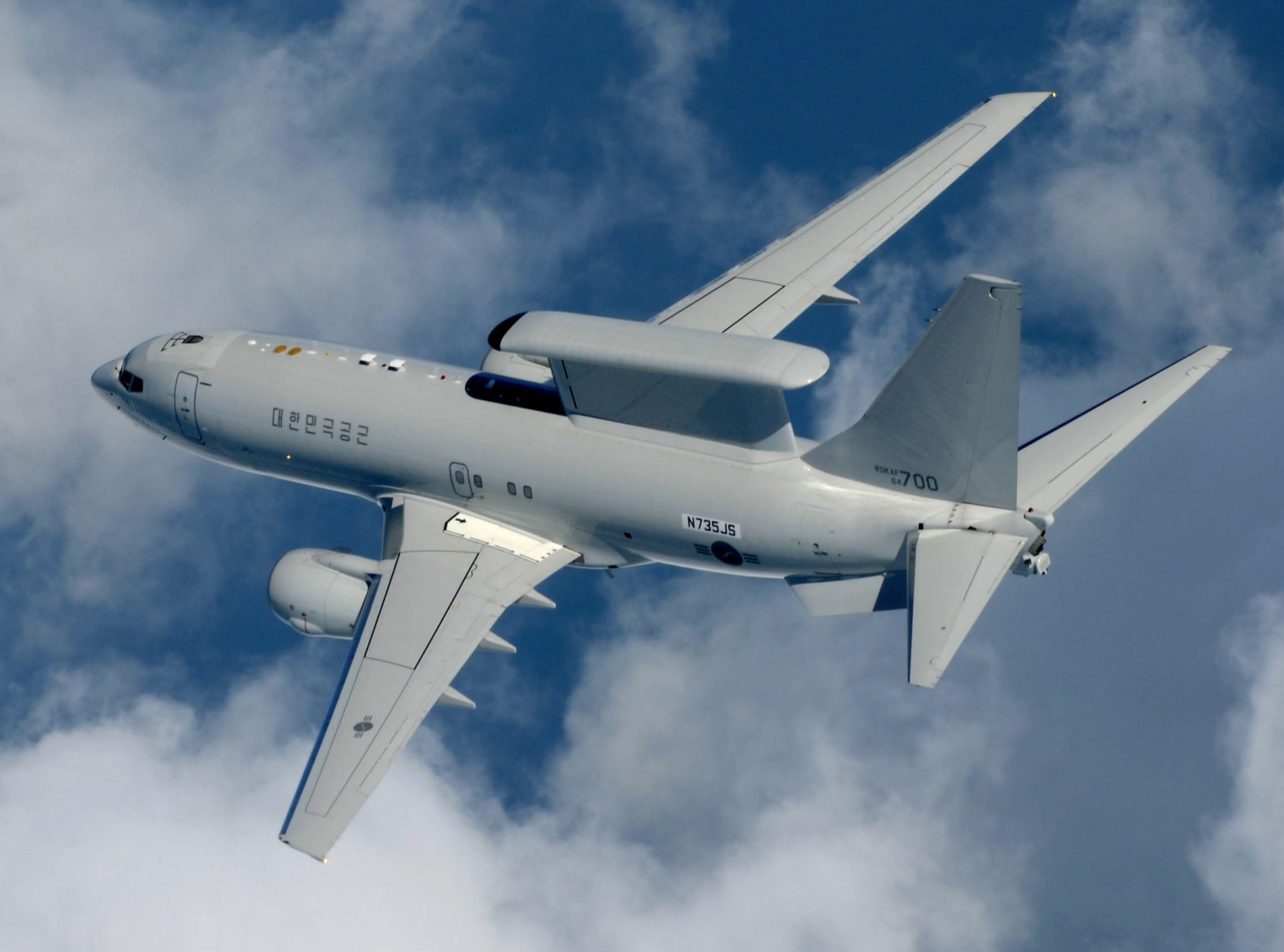 Republic of Korea Air Force 737 AEW&C airborne early warning and control aircraft