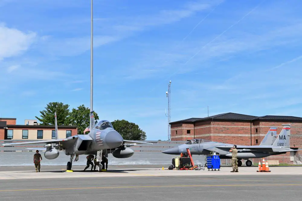 US Air National Guard 104th Fighter Wing Assesses Capabilities with Mobility Exercise