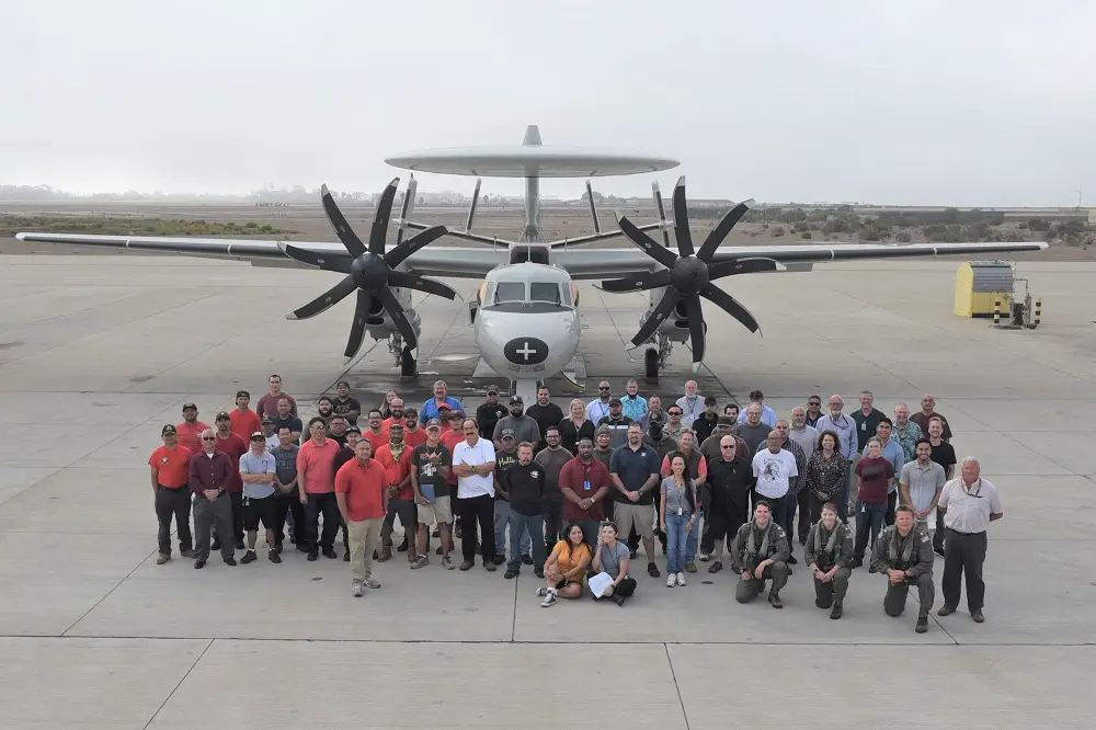 US Fleet Readiness Center Southwest (FRCSW) Returns Its Final PMI-2 E-2C Hawkeye