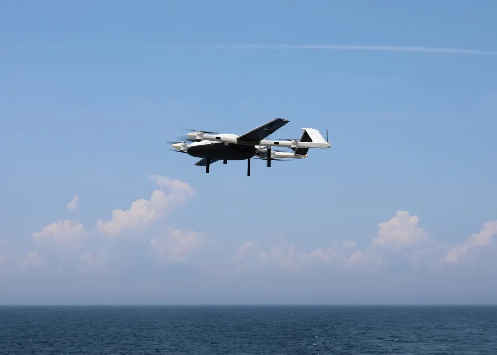 US Naval Air Warfare Center Teams Up with Military Sealift Command to Test Unmanned Aerial System Concept