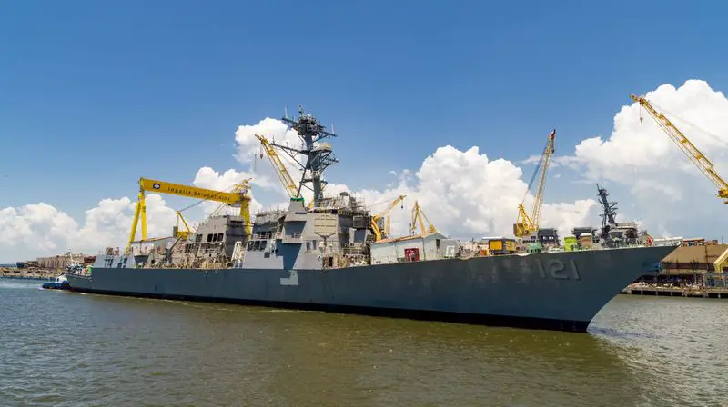 HII’s Ingalls Shipbuilding division successfully launched the Arleigh Burke-class destroyer Frank E. Petersen Jr. (DDG 121) on Friday