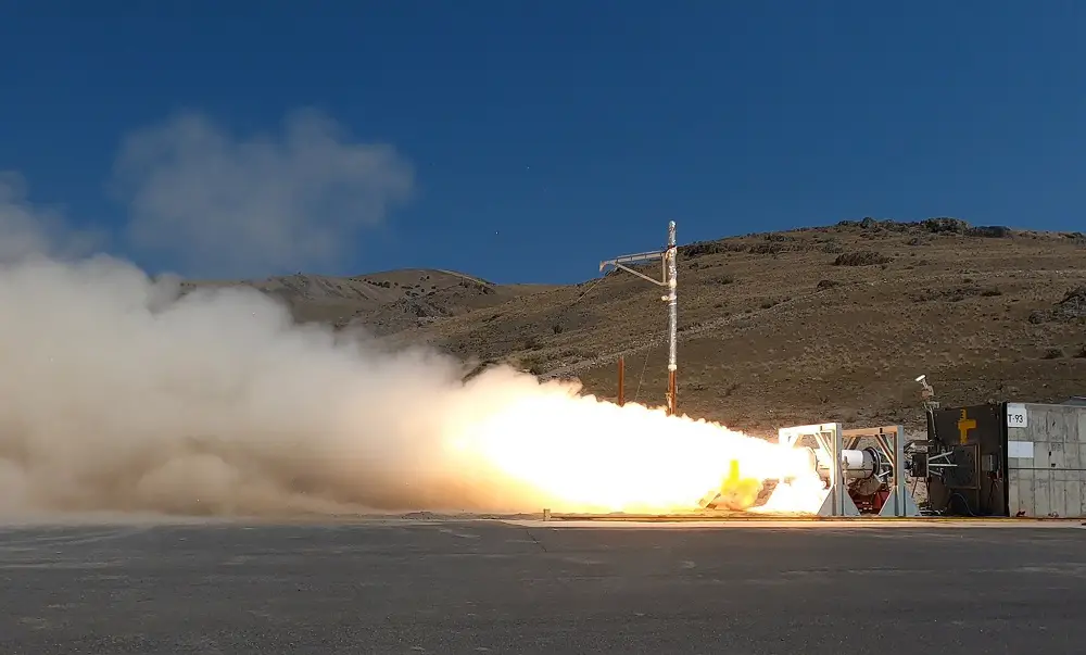 US Navy Tests Second Stage Hypersonic Rocket Motor in Promontory, Utah