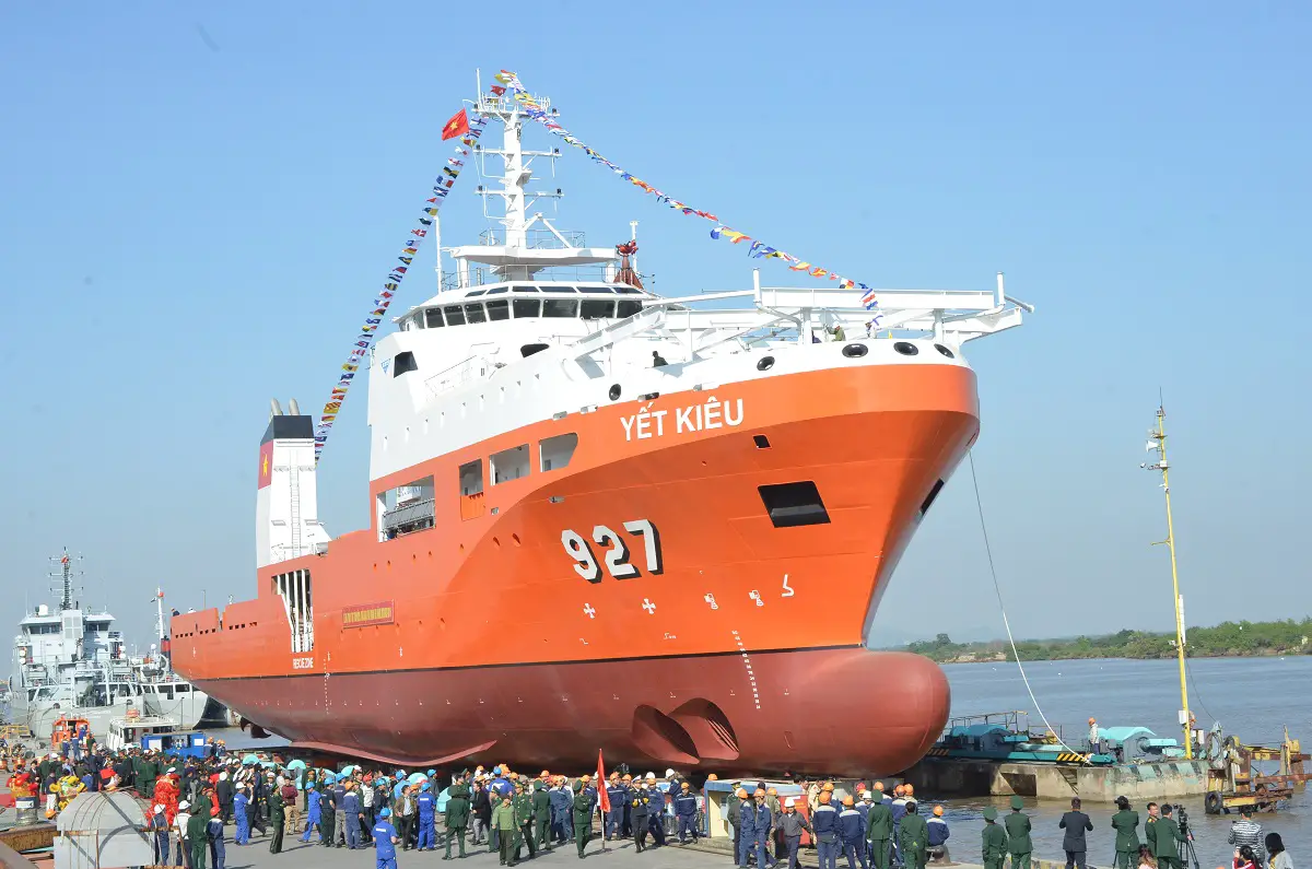 Vietnam People's Navy Commissioned Multipurpose Submarine Search and Rescue Ship (MSSARS) Y?t Kiêu