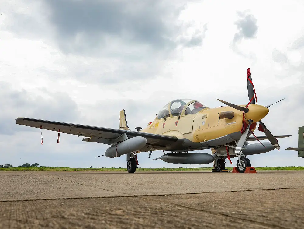 Sierra Nevada A-29 Super Tucano Light Attack Aircraft Officially Inducted into Nigerian Air Force