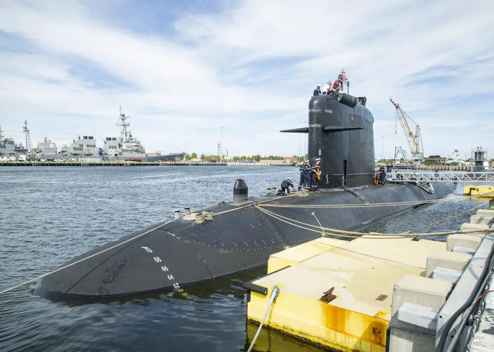 French Navy Submarine FNS Améthyste (S605) Visits US Naval Station Norfolk