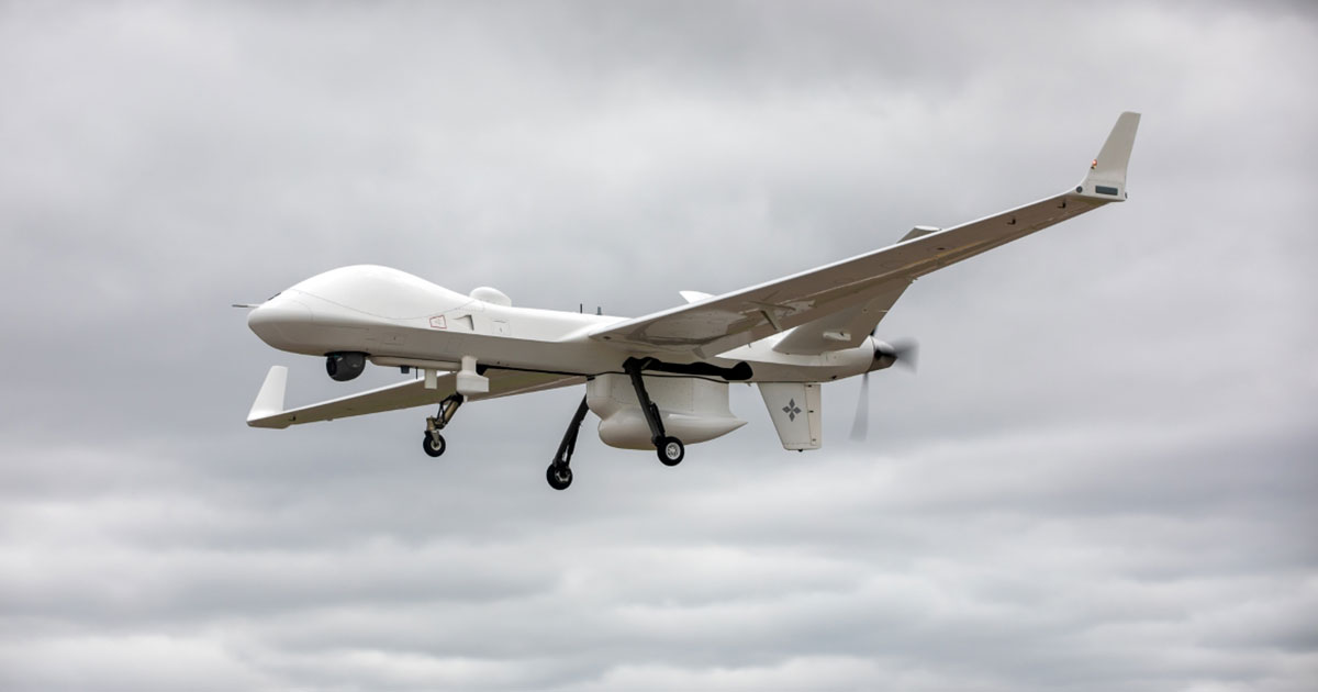 GA-ASI MQ-9B SeaGuardian Remotely Piloted Aircraft Flies from UK to the Netherlands