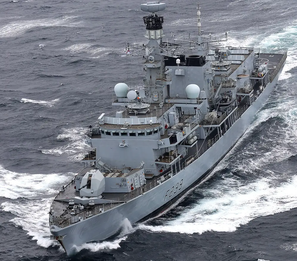 Royal Navy HMS Richmond Conducts UN Sanctions Against North Korea During Carrier Strike Deployment