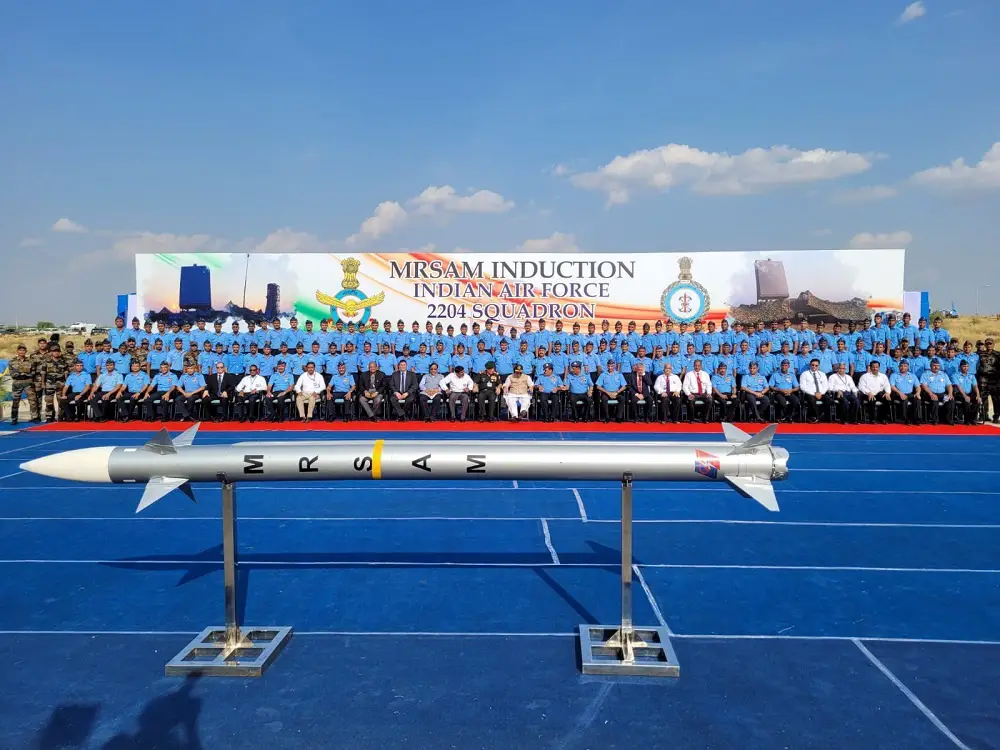 Indian Air Force Induction Ceremony for MRSAM Air & Missile Defense System