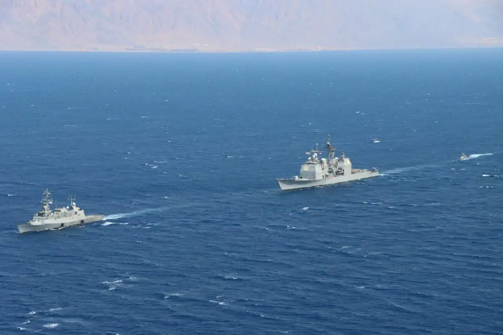 Israeli Navy and US Navy Warships Conduct Milestone Maritime Patrol in the Red Sea
