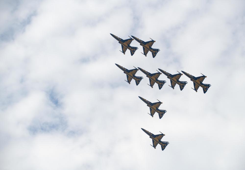  Republic of Korea Air Force Black Eagles Perform Over Kunsan Air Base for The First Time