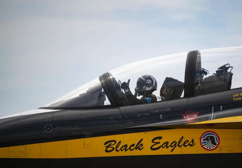 Republic of Korea Air Force Black Eagles Perform Over Kunsan Air Base for The First Time